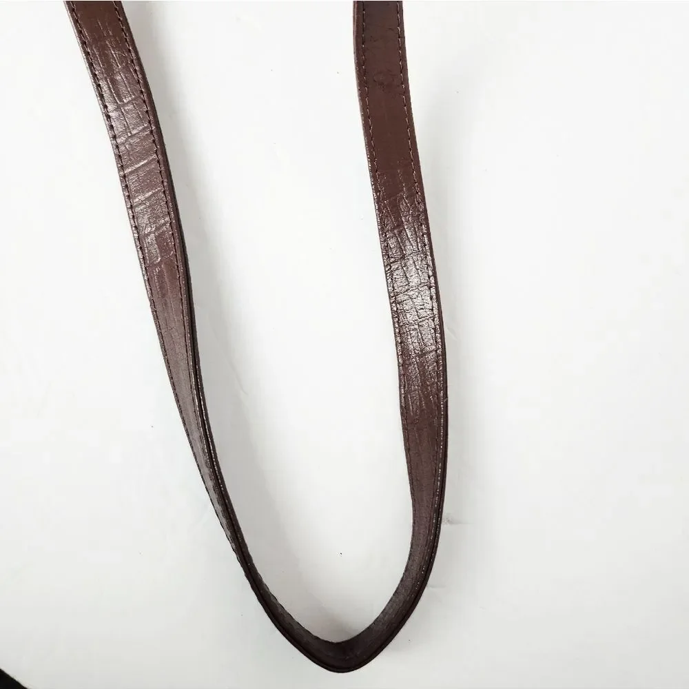 Coach Margot Carryall Satchel Saddle Brown Crossgrain Leather 13x9x5